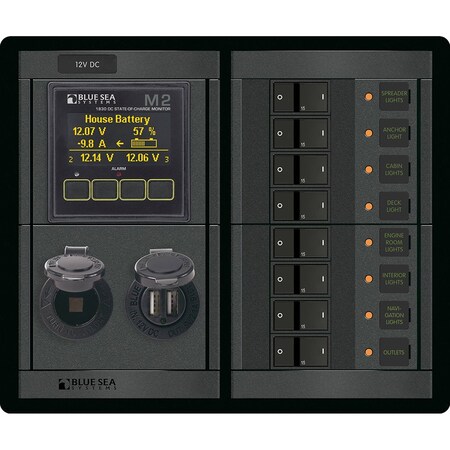 Blue Sea Systems CONTATORE Marino Digitale DC Multifunzione Blu